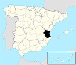 mapa de campamentos en Valencia